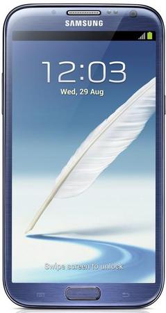 Смартфон Samsung Galaxy Note 2 GT-N7100 Blue - Минеральные Воды